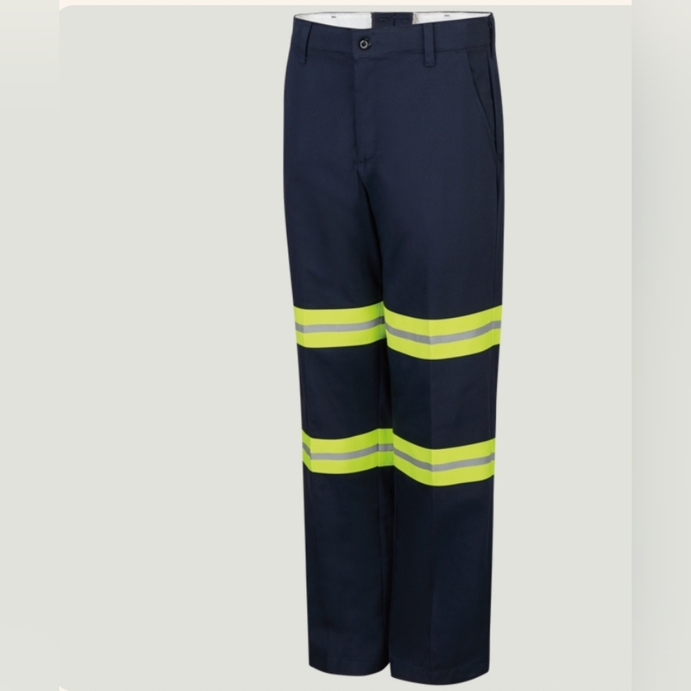 Red Kap Reflective Work Pants with Safety Stripes 30W×32L